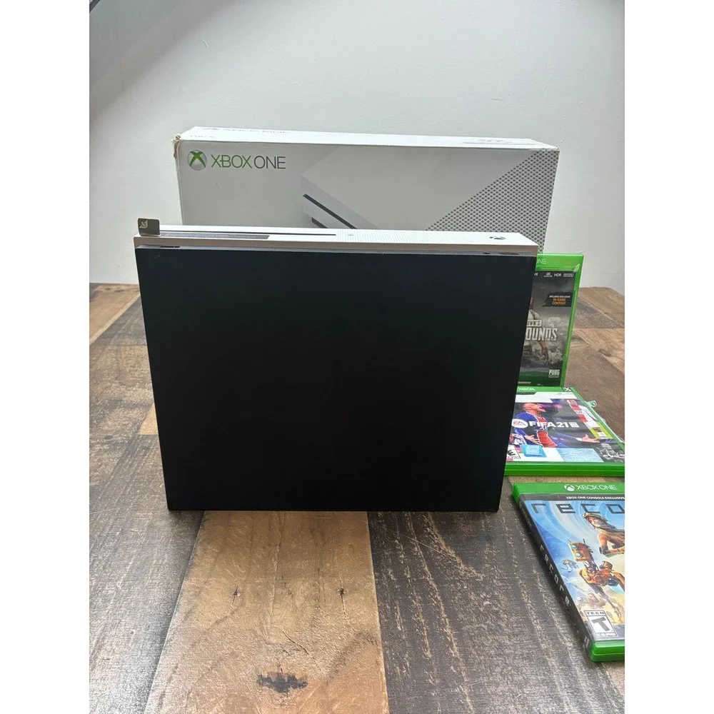 Microsoft Xbox One S 1TB Console White Bundle with 4 Games FIFA 21 PUBG ReCore
